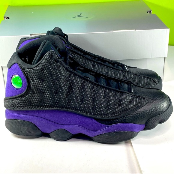 Jordan Other - Air Jordan 13 Retro Mens Size 10 Black & Court Purple Basketball Sneaker Shoes